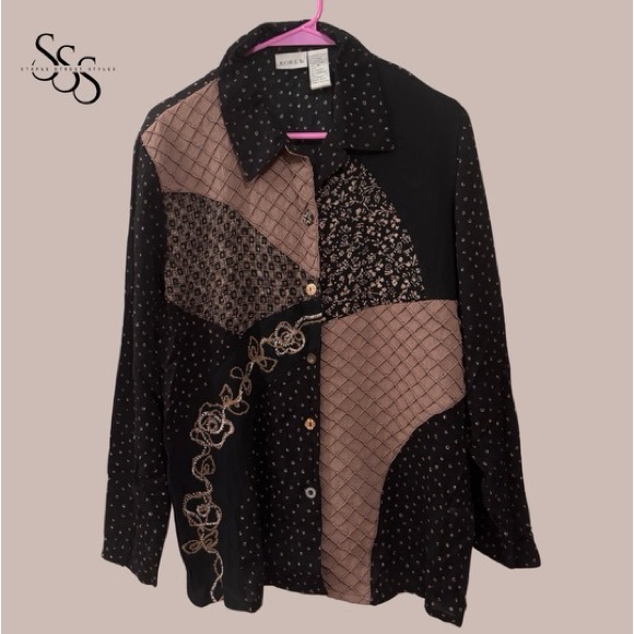 Vintage Koret Patchwork Button up - Picture 5 of 8